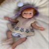 Abenduot 10inch Open Mouth Reborn Baby Dolls Silicone Full Body,Not Vinyl Dolls,Lifelike Newborn Silicone Baby Girl Dolls view 3
