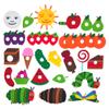The Very Hungry Caterpillar Felt Story Set 34 Pcs Felt Toys 50 Pcs Magic Stickers Fun Interactive Teaching Props for Toddlers & Preschoolers Classroom & Home Learning view 1