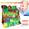 The Very Hungry Caterpillar Felt Story Set 34 Pcs Felt Toys 50 Pcs Magic Stickers Fun Interactive Teaching Props for Toddlers & Preschoolers Classroom & Home Learning view 2