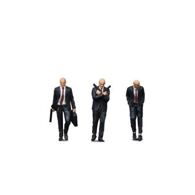1/64 Secret Agent & Assassin Figures, Hand-Painted Resin Miniatures for Spy, Tactical, and Killer Diorama Collectibles