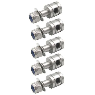 5PCS RC Servo Linkage Connector 3mm Positioning Adjuster with M3 Self-Lock Nut for 2.8mm Pushrods, Rudder Control Rod Connector for RC Boat Models