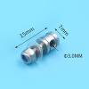 5PCS RC Servo Linkage Connector 3mm Positioning Adjuster with M3 Self-Lock Nut for 2.8mm Pushrods, Rudder Control Rod Connector for RC Boat Models view 2