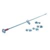 5PCS RC Servo Linkage Connector 3mm Positioning Adjuster with M3 Self-Lock Nut for 2.8mm Pushrods, Rudder Control Rod Connector for RC Boat Models view 4