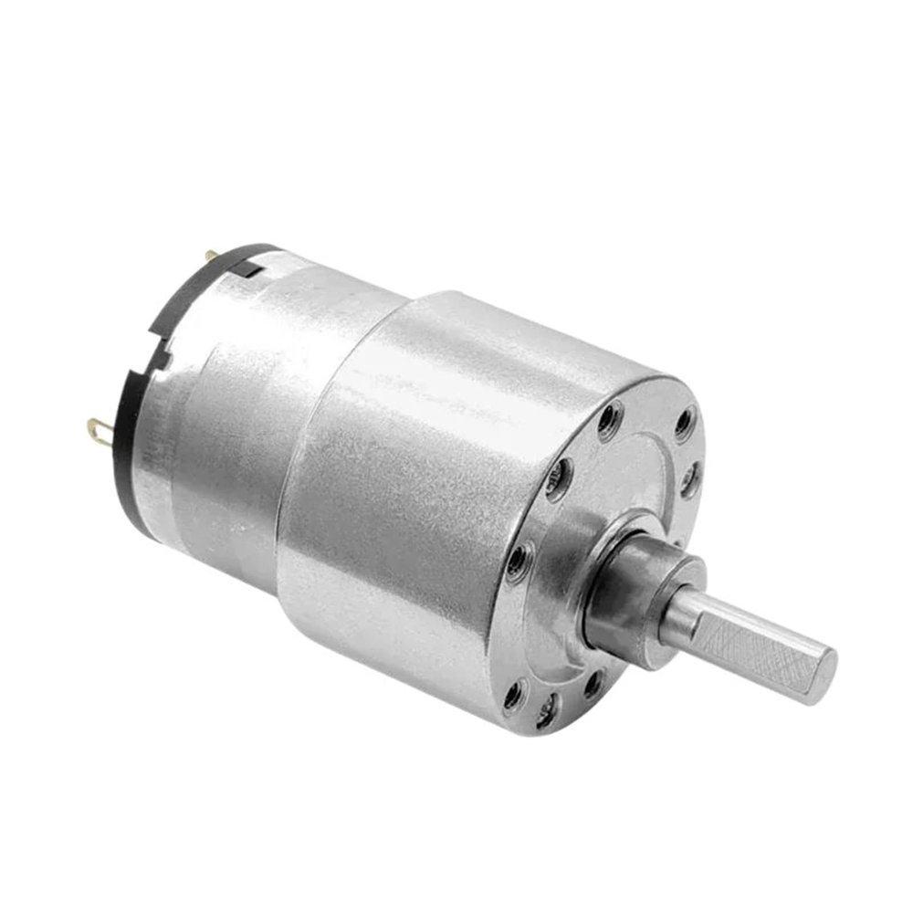 12V/24V JGB37-520 High Torque Gear Box Electric Motor Gearmotor 7/12/22/35/45/66/107/200/300/600/960rpm(Only Motor,35RPM_24V)