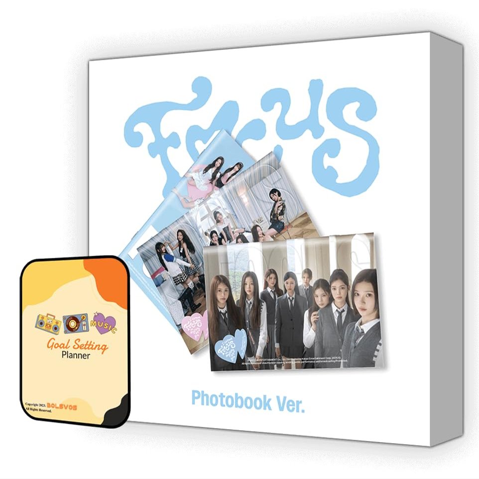 Hearts2Hearts FOCUS Album [Photobook A Ver.]+Pre Order Benefits+BolsVos Exclusive Idol-Inspired Digital Merches