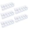 Jorzer 5Pcs Poker Chip Case Clear Plastic Poker Chip Tray with Lid Multi-Use Storage Display Case for Gambling Parties or Home Holder Tray Rack... view 2