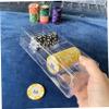 Jorzer 5Pcs Poker Chip Case Clear Plastic Poker Chip Tray with Lid Multi-Use Storage Display Case for Gambling Parties or Home Holder Tray Rack... view 3