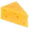Beaupretty Simulated Triangle Cheese Model Fake Food Prop for Bakery Shop Display Kids Play Food Toy for Pretend Tea Party and Home Decor 2.55X1.77X1.37 Inch view 1