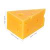Beaupretty Simulated Triangle Cheese Model Fake Food Prop for Bakery Shop Display Kids Play Food Toy for Pretend Tea Party and Home Decor 2.55X1.77X1.37 Inch view 4