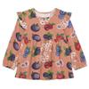 Wudan Infant/Toddler Girl Ruffle Cuffs T-Shirts Funny Berry Fruit Rose Gold Cotton Toddlers Doll Clothes 18M view 1