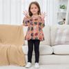Wudan Infant/Toddler Girl Ruffle Cuffs T-Shirts Funny Berry Fruit Rose Gold Cotton Toddlers Doll Clothes 18M view 3