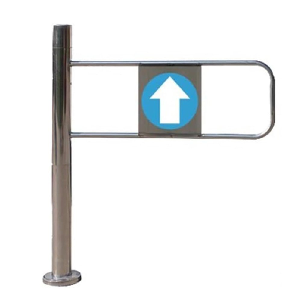 uhyOHF Universal Supermarket Entrance Safety Gate, for Store for Library Supermarket Entrance 1-Way Safety Gate Warehouse Industrial Metal Swing Gate (Left-5097 cm