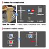 uhyOHF Universal Supermarket Entrance Safety Gate, for Store for Library Supermarket Entrance 1-Way Safety Gate Warehouse Industrial Metal Swing Gate (Left-5097 cm view 2