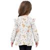 Wudan Girls Long Sleeve Shirt Cartoon Cute Chicken White Cotton Toddler Baby Doll Clothes 3T view 4