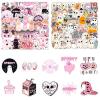 100pcs Halloween Stickers Combo Set | Waterproof Vinyl, Glossy & Matte Mix, Not Repeated | Cute Ghost & Pumpkin Themes for Laptop, Water Bottle, Scrapbook & Party Decoration view 1