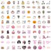 100pcs Halloween Stickers Combo Set | Waterproof Vinyl, Glossy & Matte Mix, Not Repeated | Cute Ghost & Pumpkin Themes for Laptop, Water Bottle, Scrapbook & Party Decoration view 3
