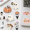 100pcs Halloween Stickers Combo Set | Waterproof Vinyl, Glossy & Matte Mix, Not Repeated | Cute Ghost & Pumpkin Themes for Laptop, Water Bottle, Scrapbook & Party Decoration view 4
