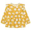 Wudan Baby Girls Long Sleeve T-Shirts Cartoon Cats Flowers Yellow Cotton Kid Doll Clothes 3T view 1