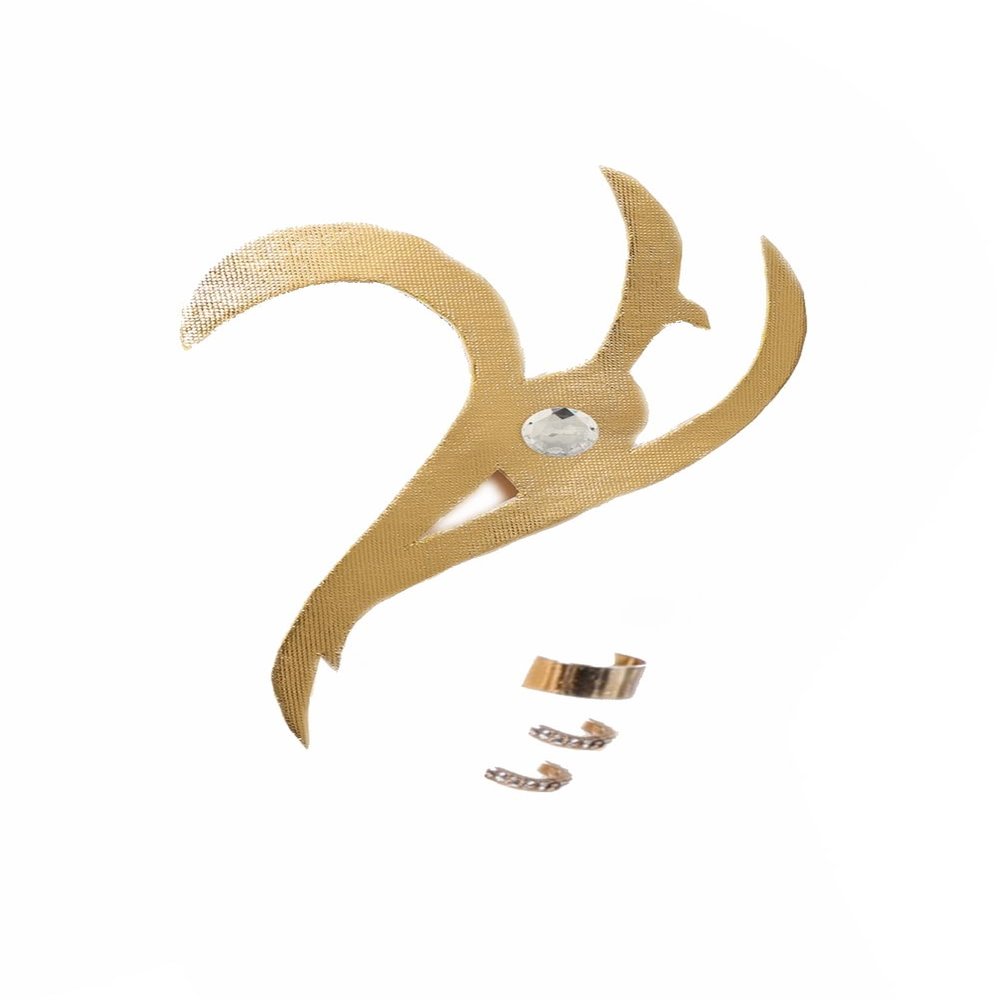Tittaty Kpops Hunters Cosplay Accessories Earrings Rumii Merch Jewelry Set HUNTR X Costume Zoy Mra Cosplay Ear Clip Halloween Carnival Mra Golden