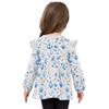 Wudan Baby Girl Long Sleeve Shirts Blue Seastars Anchors Cotton Little Kids Doll Clothes 18M view 3