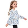 Wudan Baby Girl Long Sleeve Shirts Blue Seastars Anchors Cotton Little Kids Doll Clothes 18M view 4