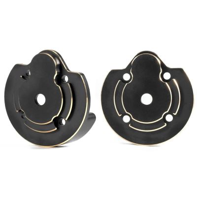 2Pcs Brass Counterweight Axle Housing Covers Counter Weight for 1/18 Axial UTB18 Capra Buggy Upgrade Parts (Black)