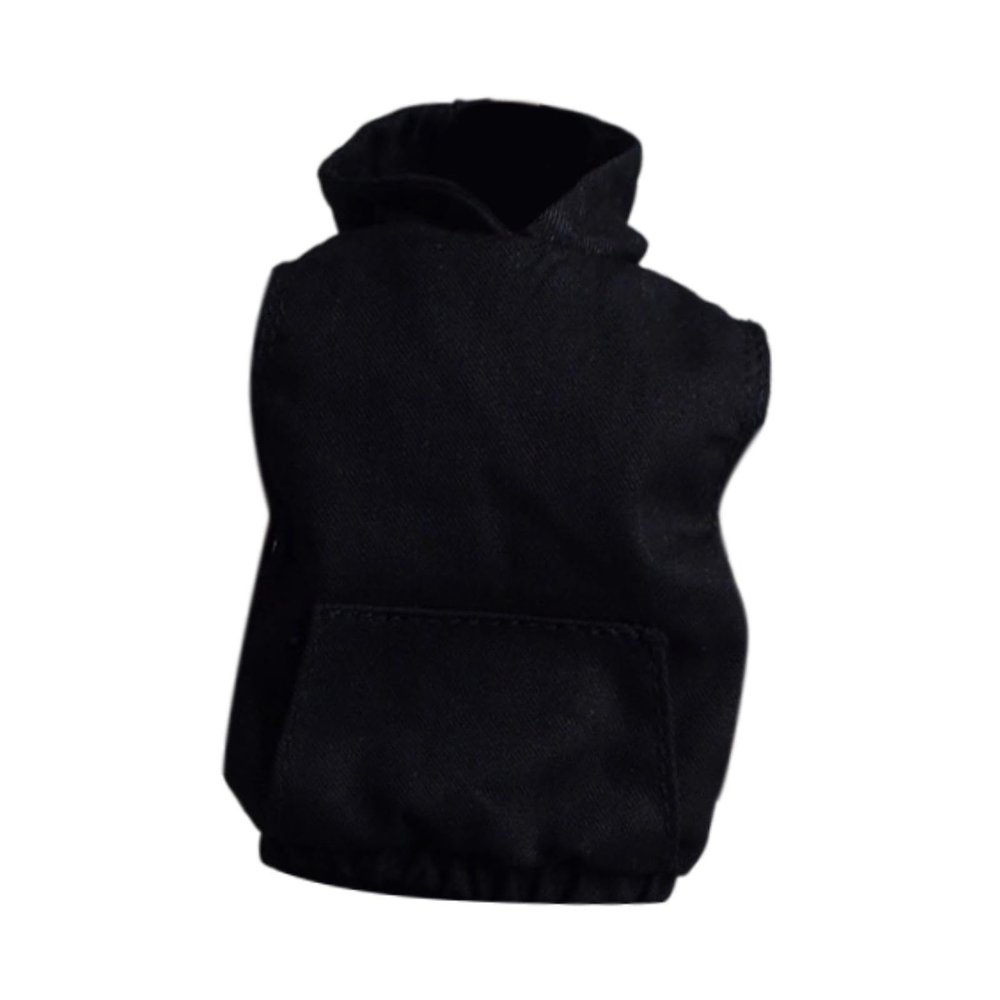 1/12 Scale Hoodie Action Figures Clothes Fashionable Decoration Cosplay Costume Doll Clothing for 6 inch Action Figures Body, Black