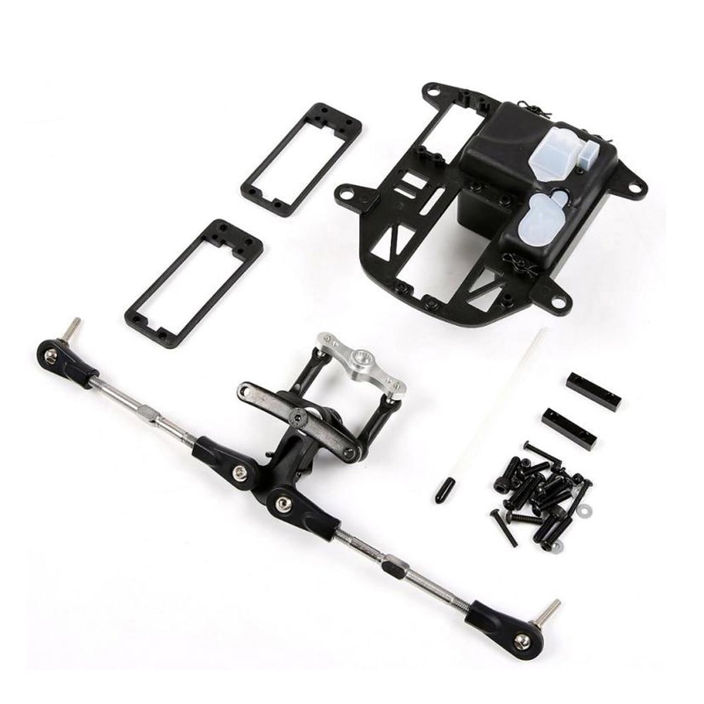 Ecoyin Rc Car Plastic Symmetrical Steering Kit with Equipment Compartment for 1/5 Hpi Rofun Rovan KM Baja 5T 5SC 5B Parts