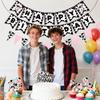 15Pcs Cow Theme Birthday Party Decorations - Farm Animal Happy Birthday Cake Topper with Happy Birthday Banner & Pennant for Kids' Birthdays & Baby Showers Cake Decorations view 2
