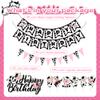 15Pcs Cow Theme Birthday Party Decorations - Farm Animal Happy Birthday Cake Topper with Happy Birthday Banner & Pennant for Kids' Birthdays & Baby Showers Cake Decorations view 4