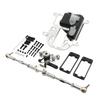 Ecoyin Rc Car Metal Symmetrical Steering Kit with Equipment Compartment for 1/5 Hpi Rofun Rovan KM Baja 5T 5SC 5B Parts (Silver) view 2