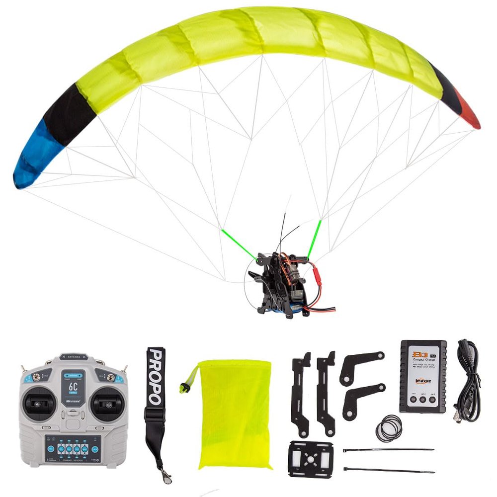 ConsoleXpress RC Stunt Paraglider Model, 2.4G Wingspan RC Electric High-Altitude Stunt Paraglider Model, Remote Control Airplane with Aerobatic Flips and Soaring Flight (RTF Version)