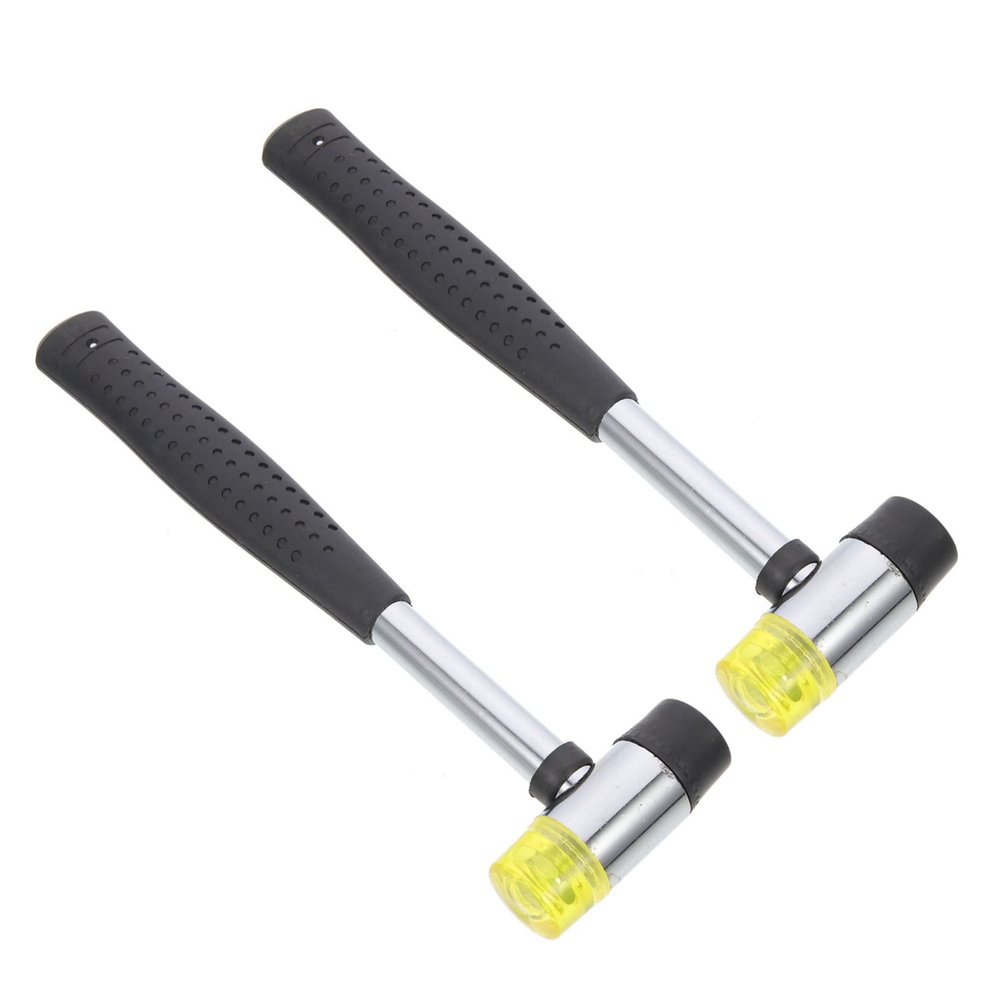 WHAMVOX 2Pcs Small Rubber Mallet Hammer Early Educational Tool for Boys and Smooth Polished Surface Safe for Improves Grip Strength and Coordination Suitable for Home and Play Use