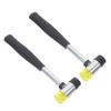 WHAMVOX 2Pcs Small Rubber Mallet Hammer Early Educational Tool for Boys and Smooth Polished Surface Safe for Improves Grip Strength and Coordination Suitable for Home and Play Use view 1