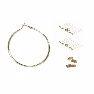 Tittaty Kpops Hunters Cosplay Accessories Earrings Rumii Merch Jewelry Set HUNTR X Costume Zoy Mra Cosplay Ear Clip Halloween Carnival Zoy Golden