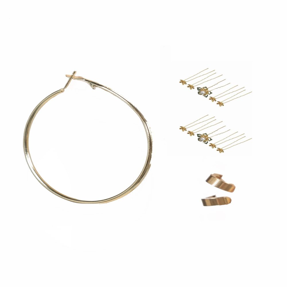 Tittaty Kpops Hunters Cosplay Accessories Earrings Rumii Merch Jewelry Set HUNTR X Costume Zoy Mra Cosplay Ear Clip Halloween Carnival Zoy Golden
