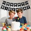 14Pcs Race Car Theme Birthday Party Decorations - Glitter Race Car Cake & Cupcake Toppers with Black Happy Birthday Banner for Kids' Birthdays & Baby Showers Cake Decorations view 2