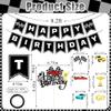 14Pcs Race Car Theme Birthday Party Decorations - Glitter Race Car Cake & Cupcake Toppers with Black Happy Birthday Banner for Kids' Birthdays & Baby Showers Cake Decorations view 4