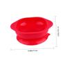 Integrated Silicone Suction Bowl for Non-slip Dish with Soft Material for Training and Everyday Use Coral Red view 2