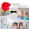 Integrated Silicone Suction Bowl for Non-slip Dish with Soft Material for Training and Everyday Use Coral Red view 3