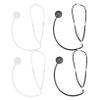 LALADEFIEE 4pcs Plastic Stethoscope Role Play Props for Adults Doctor Cosplay Halloween Party Accessories Random Color view 1
