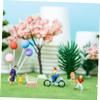 ToysCentral Basics 2pcs Mini Shopping Cart for Ages Pretend Grocery Cart Simulation Role Play Accessories Party Favor in Rose Red view 3