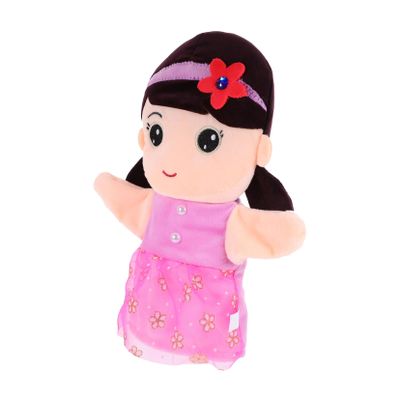 COOLHIYA Adorable Cartoon Hand Puppet for Creative Family Hand Doll for Storytelling Imaginative Plush Plaything Interactive Puppet for Home School and Kindergarten Use