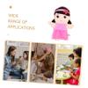 COOLHIYA Adorable Cartoon Hand Puppet for Creative Family Hand Doll for Storytelling Imaginative Plush Plaything Interactive Puppet for Home School and Kindergarten Use view 3