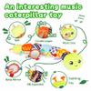 SRICH Baby Musical Plush Caterpillar Toy - 0-12 Months Tummy Time & Head Lifting Soft Sensory Toy, Rattle, Rustling Sounds & Mirror for Boys & Girls view 2