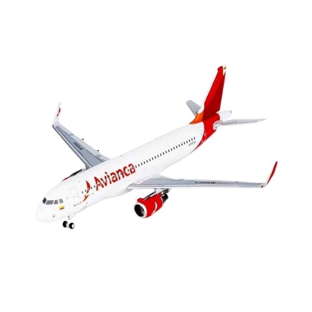 Die Cast Plane 1:400 for NG15028 A320 N745AV Diecasts Collectible Aircraft Model Metal Miniatures Toy Decor Finished Metal Airplane