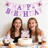 14Pcs Butterfly Theme Birthday Party Decorations - Butterfly Cupcake Toppers with Purple Happy Birthday Banner for Women Girl Party Birthday Cake Decor Supplies view 2