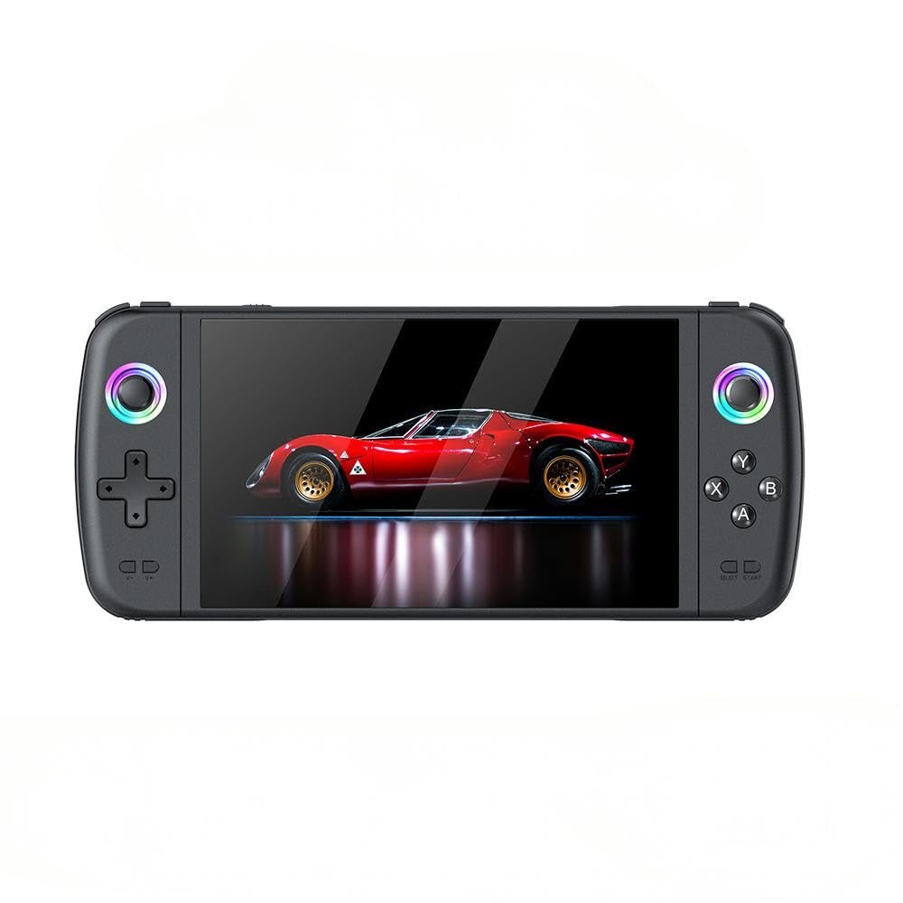 M27 Retro Handheld Game Console,7-inch IPS Screen Portable Gaming HandheldBuilt-in 128G with 30000 Games,Linux System,30+ Emulators,Portable Pocket Mini Arcade (Black 128G)