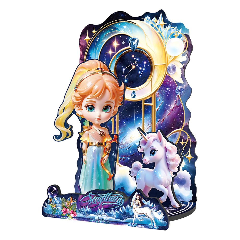 Magnetic Dress Up Paper Dolls, Magnetic Princess Dolls for Girls Ages 3 4 5 6, Birthday Gifts Dress Up Toys Games for Toddler Kids Travel (Sagittarius)