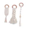 COOLHIYA 3 Pcs Teether Grinding Rod Hand Knitted Cotton Rope Teeth Grinding Safe for Oral Care and Teething Relief view 1